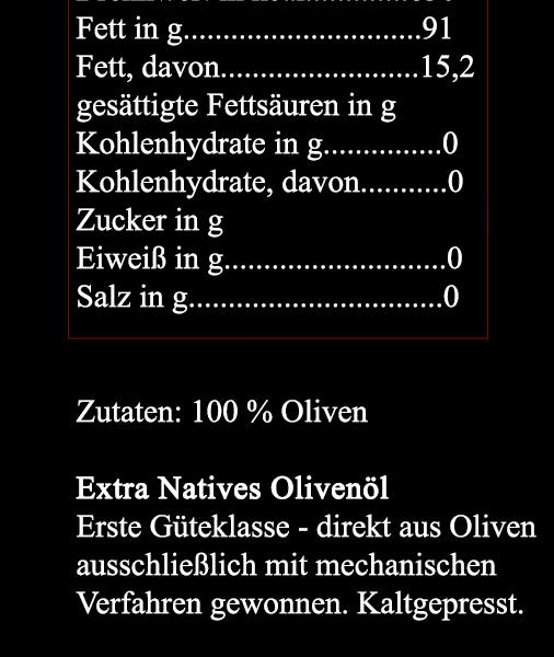 Extra Natives Olivenöl // würzig & leicht pfeffrig